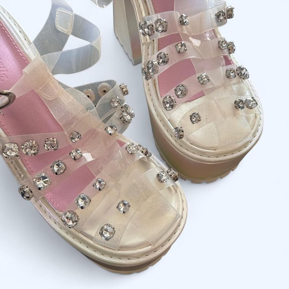 Sugar Thrillz Dolls Kill Self Love Club Platform Heels – Size 7 – Like New - Picture 5 of 8